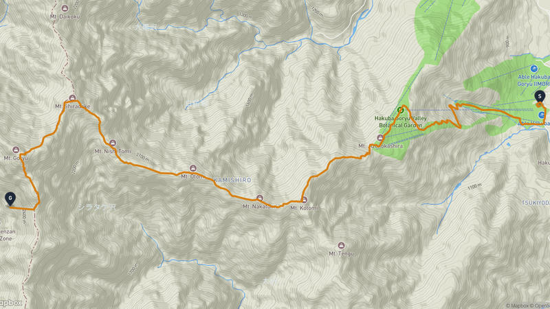 白馬村〜五竜岳 ハイキングルート
