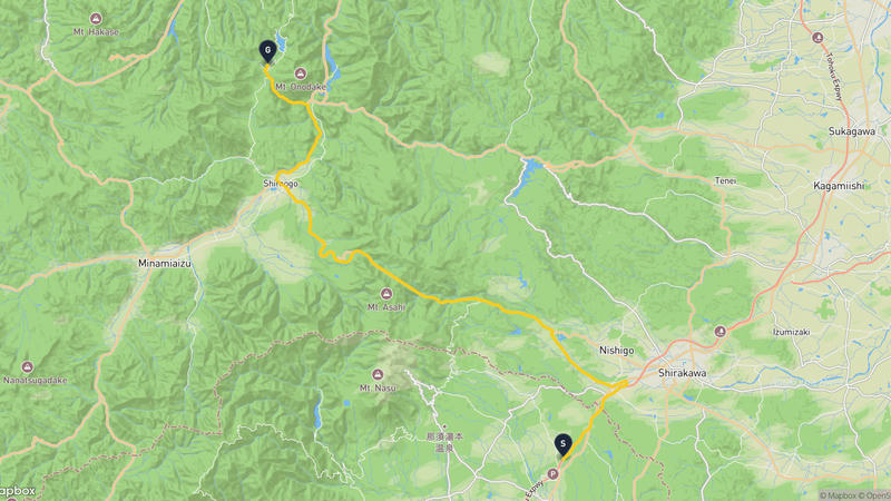 Nasu to Ouchi Dam Drive