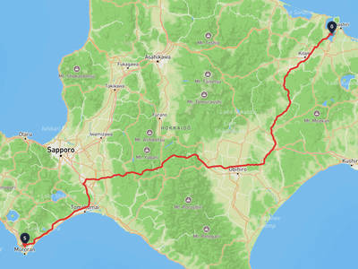 Muroran → ทะเลสาบอะบะชิริ