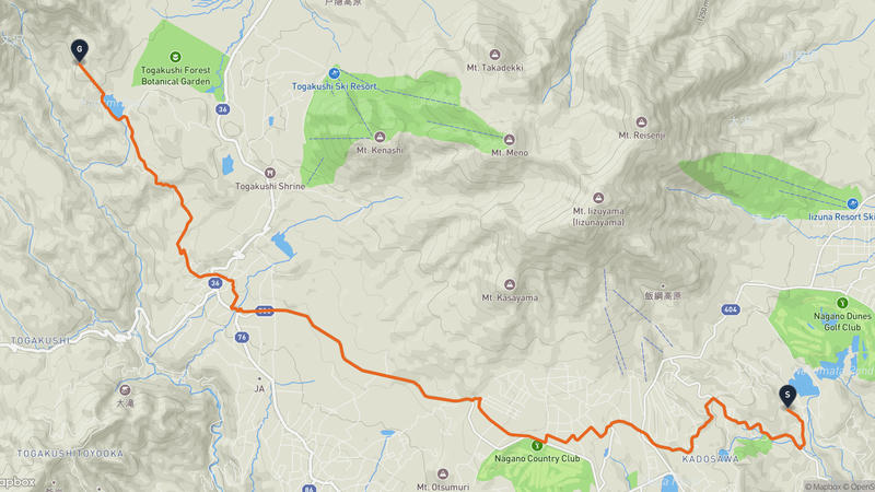 เส้นทางเดินป่า Nagano-โทะงะคุชิ