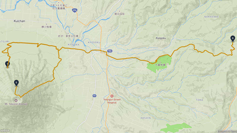 羊蹄山〜京極町 ハイキングルート