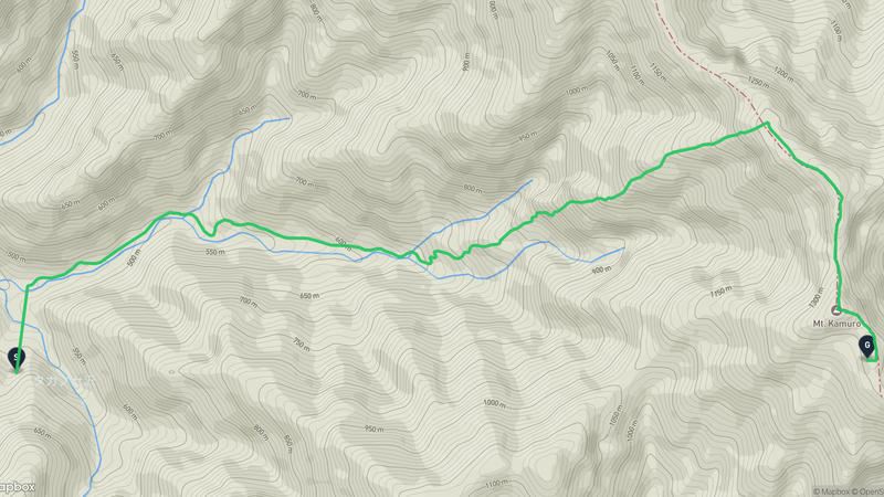 金山町至神室山 徒步路线