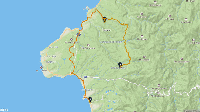 深浦町 登山路線