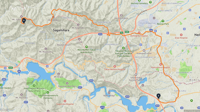 相模原市緑区 登山路線