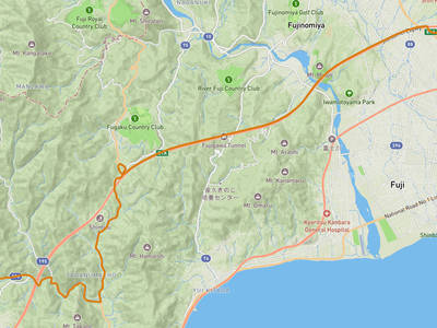 静岡市清水区 → 富士市