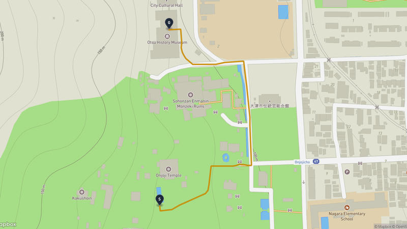 園城寺至圓滿院 登山路線