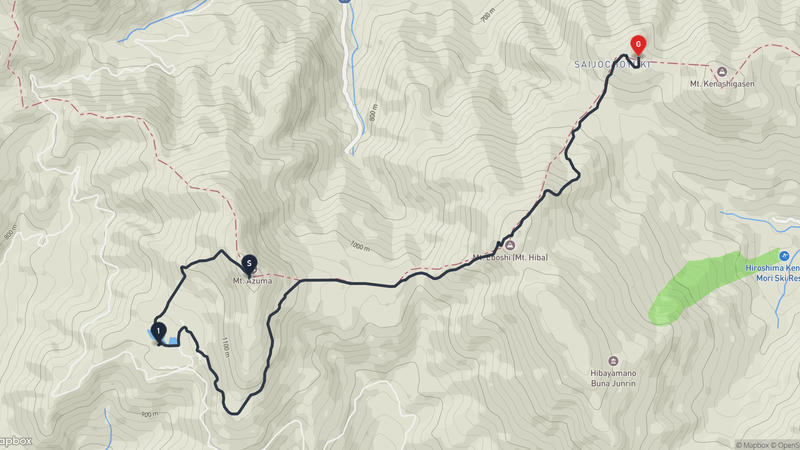 吾妻山 徒步路线