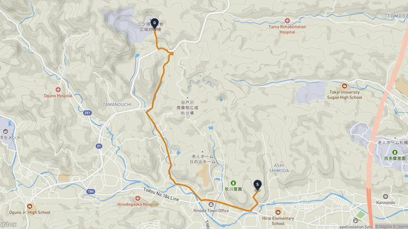 日の出町 ハイキングルート