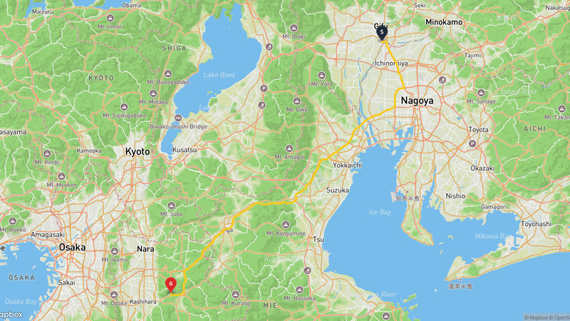 Kasamatsu to Hase-dera Temple Hiking Route