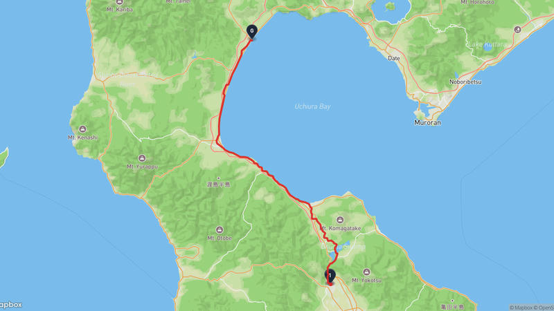 Hokuto to Oshamambe Cycling Route