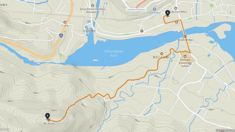 上野原市 徒步路线