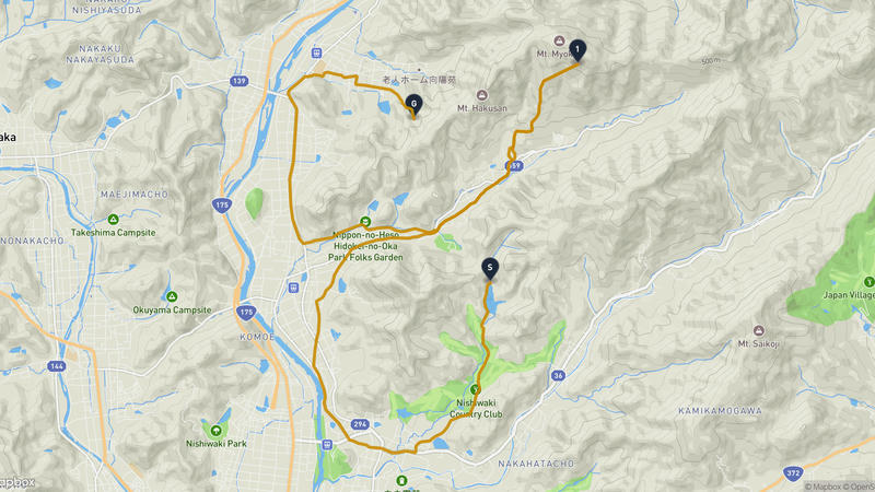 Mount Haku (Hyōgo) Hiking Route