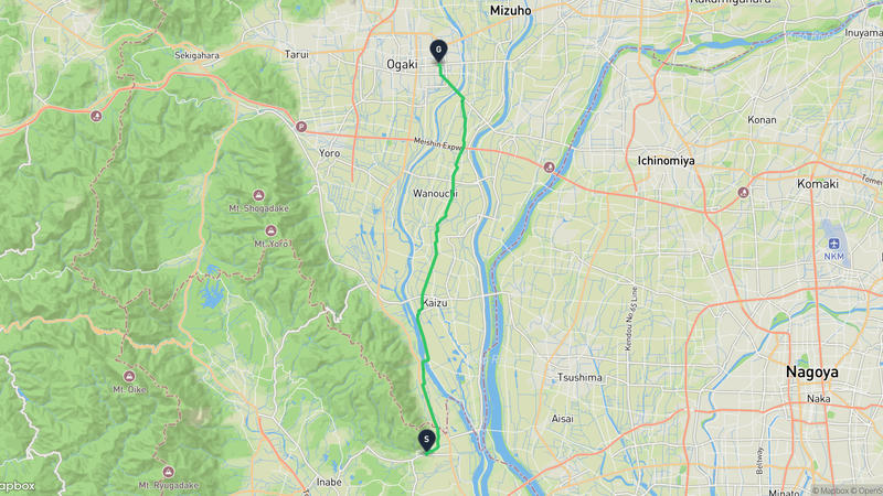 Tado Taisha to Ōgaki Castle Hiking Route