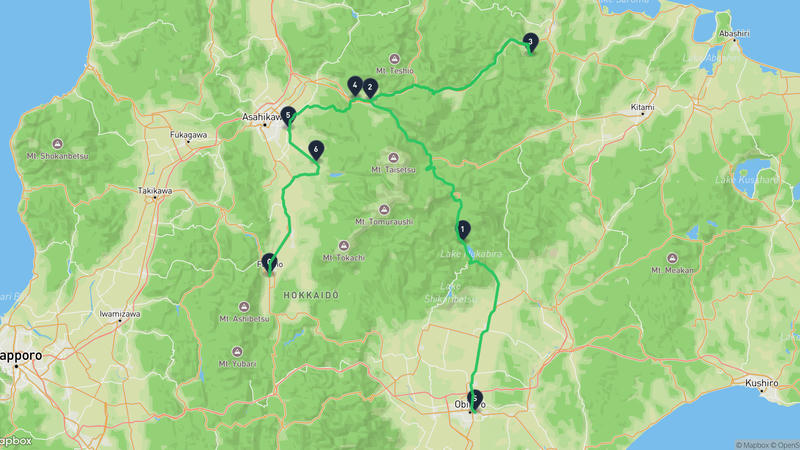 เส้นทางเดินป่า Obihiro-Furano