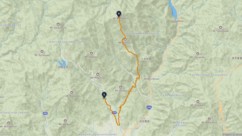 Yamanashi Hiking Route