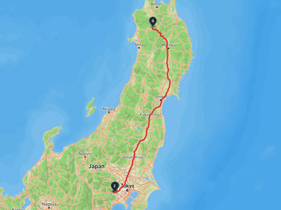 明治之森高尾國定公園 → 大館市