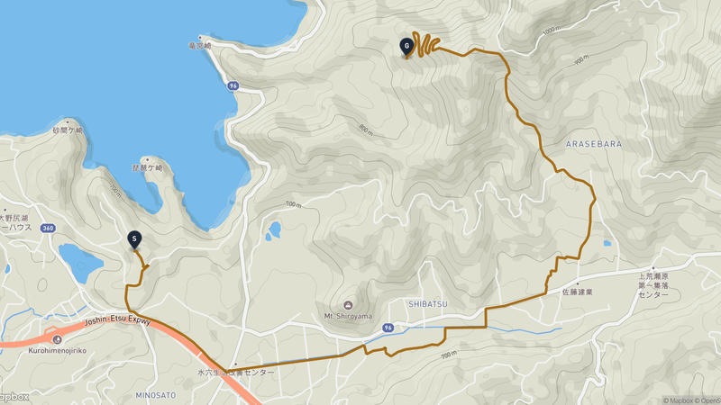Shinano to Mount Madarao Hiking Route