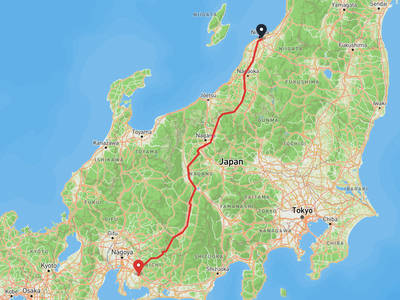 新潟縣立自然科學館 → 岡崎城