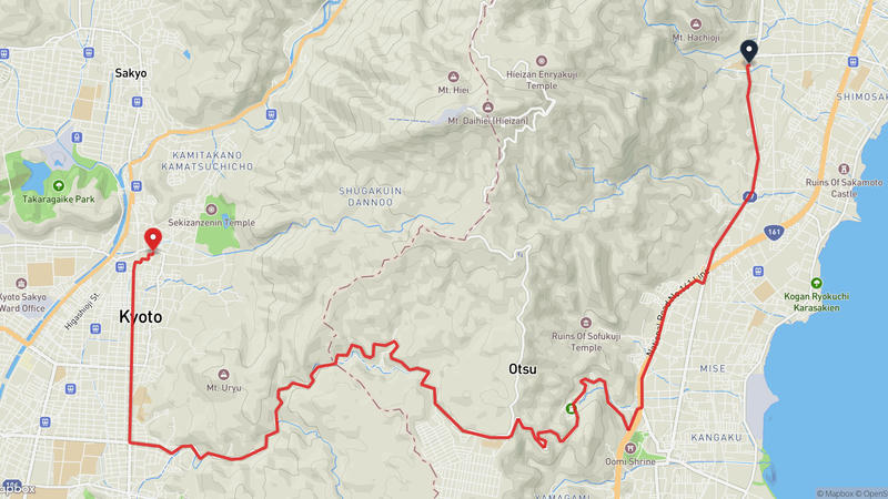 Hiyoshi Taisha to Shugaku-in Imperial Villa Hiking Route