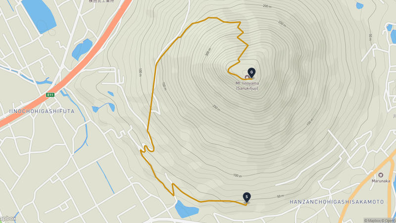 Mount Iino Hiking Route