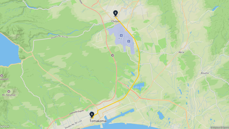 Tomakomai~Chitose 하이킹 루트