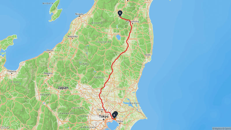 Yonezawa Castle to Tobinodai Shell Mound Drive