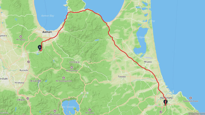 青森市至是川石器时代遗迹 驾车路线