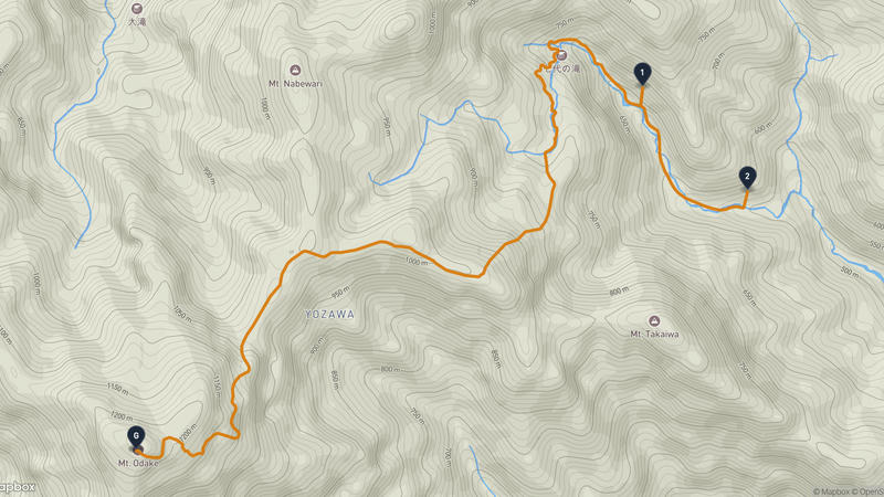 大岳山 ハイキングルート