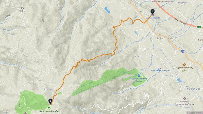 Fujimi to Mount Nyukasa Hiking Route