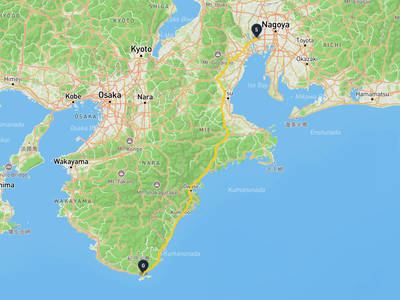 弥富市 → 串本町