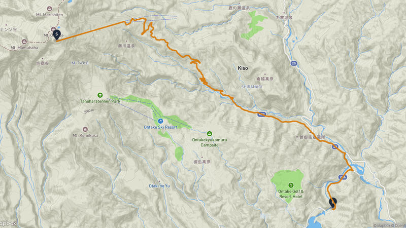 เส้นทางขับรถ ออนทาเคะ-Otaki
