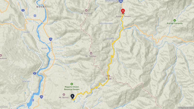 เส้นทางเดินป่า Magome-juku-Tsumago-juku