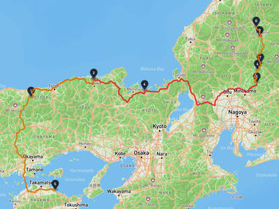 Sanuki → Hida