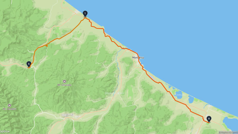 西興部村〜湧別町 サイクリングルート