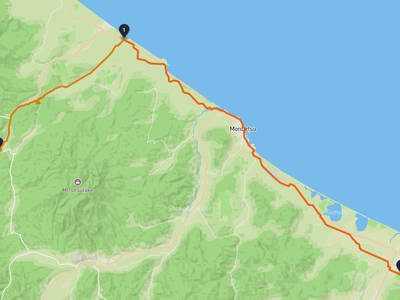 西興部村 → 湧別町