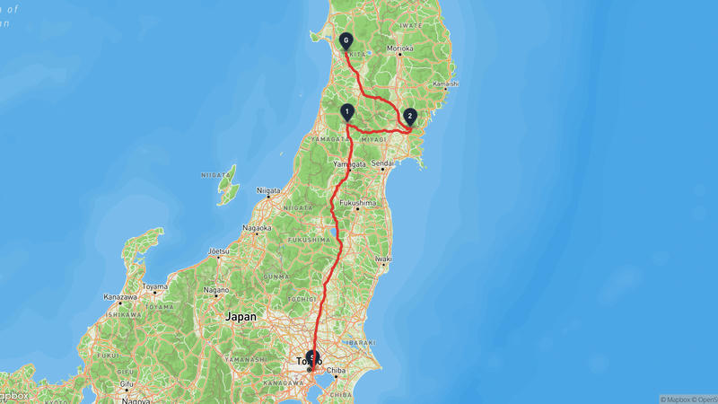 เส้นทางเดินป่า Fukiage Gyoen-Akita