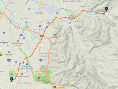 Yamagata Castle → Yama-dera Temple