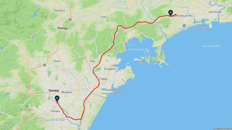Zuihō-ji Temple to Higashimatsushima Drive