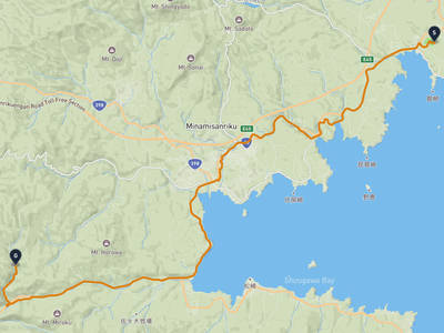 南三陸町 → 登米市