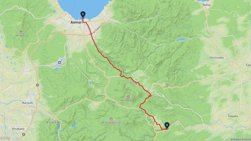 Aomori Prefecture Tourist Center to Towada Drive