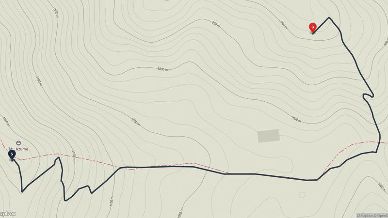 吾妻山 登山路線