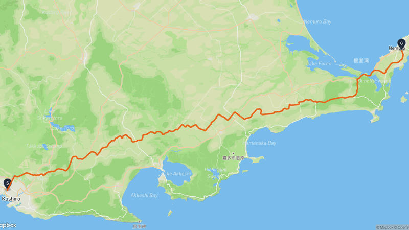 釧路市〜根室市 サイクリングルート