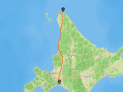 Tomakomai → Wakkanai