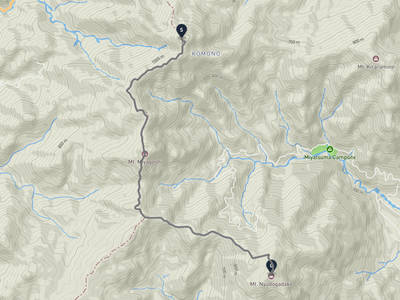 镰岳 → 入道岳