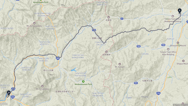 与謝野町至豊岡市 登山路線