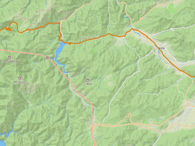 白川村 → 高山城