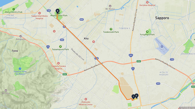 JR Tower to Teine Ward, Sapporo Drive