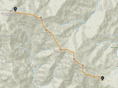 大山 → 塔ノ岳