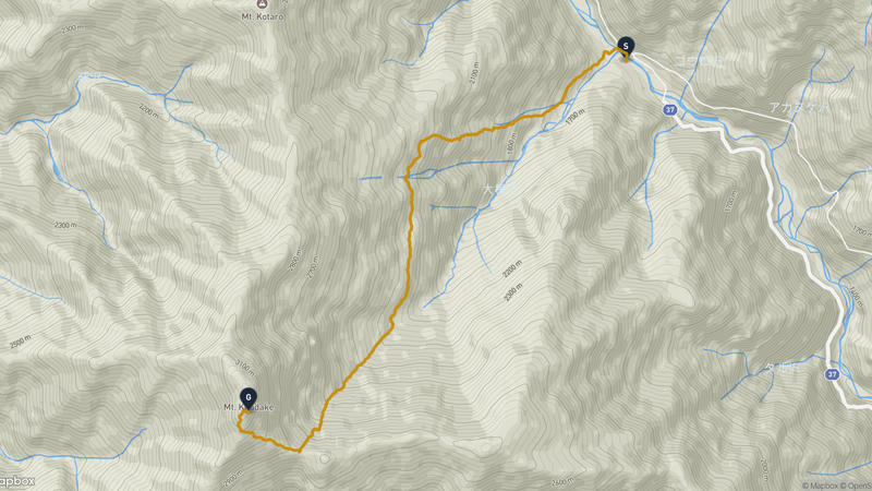 南アルプス市至北岳 登山路線