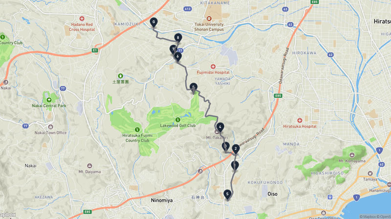 เส้นทางเดินป่า Oiso-Hadano